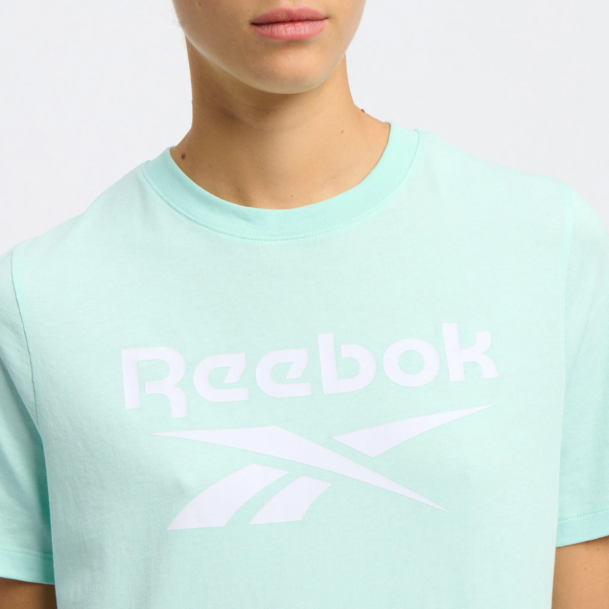 Reebok Apparel Women Reebok Identity Big Logo T-Shirt GLITCH AQUA - Image 4