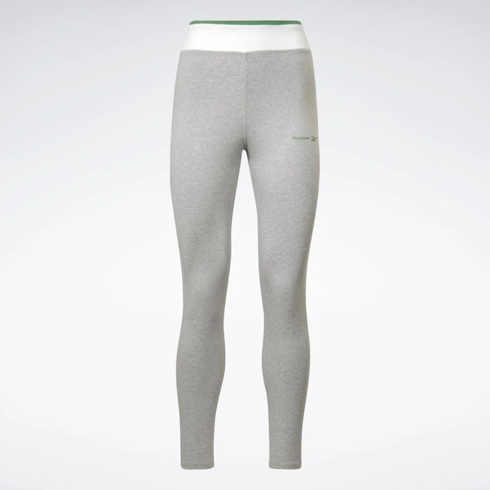 Reebok Apparel Women Reebok Identity Cotton Leggings MGREYH - Image 6