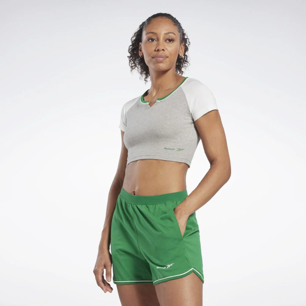 Reebok Apparel Women Reebok Identity Crop T-Shirt MGREYH - Image 3