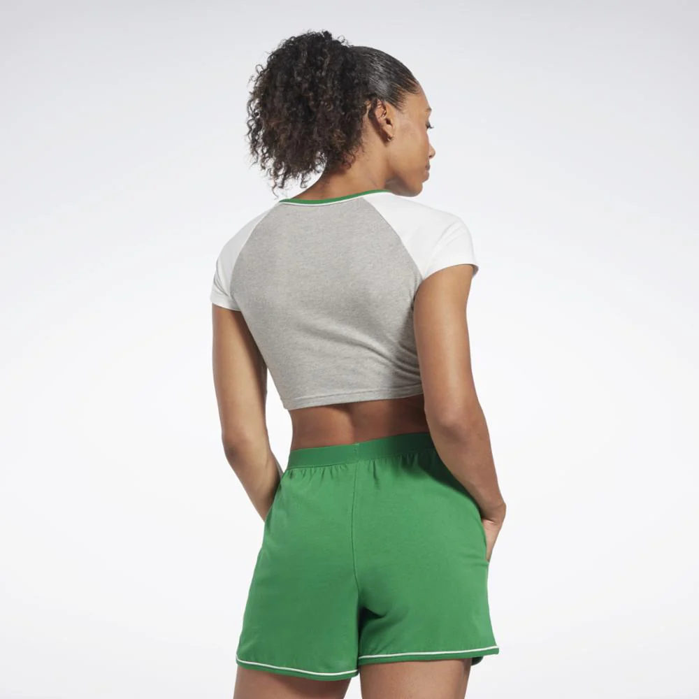 Reebok Apparel Women Reebok Identity Crop T-Shirt MGREYH - Image 4