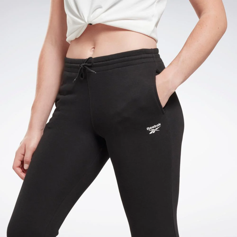 Reebok Apparel Women Reebok Identity French Terry Joggers BLACK - Image 4