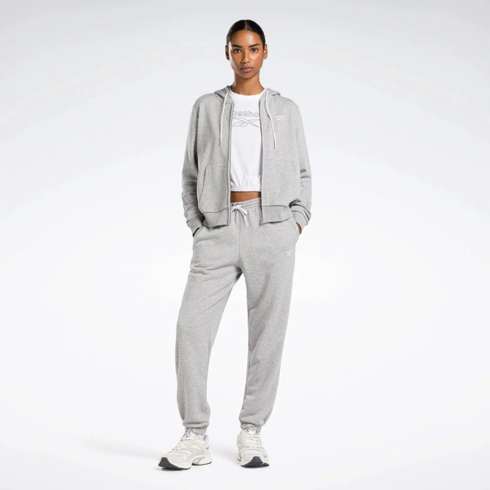 Reebok Apparel Women Reebok Identity French Terry Pants MGREYH - Image 2