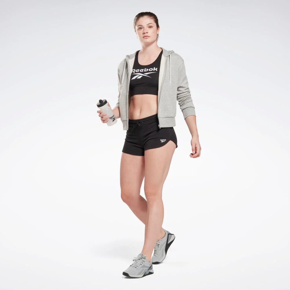 Reebok Apparel Women Reebok Identity French Terry Shorts BLACK - Image 2