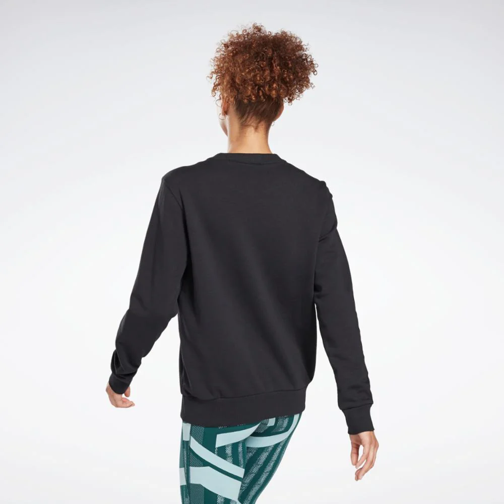 Reebok Apparel Women Reebok Identity French Terry Sweatshirt BLACK - Image 3