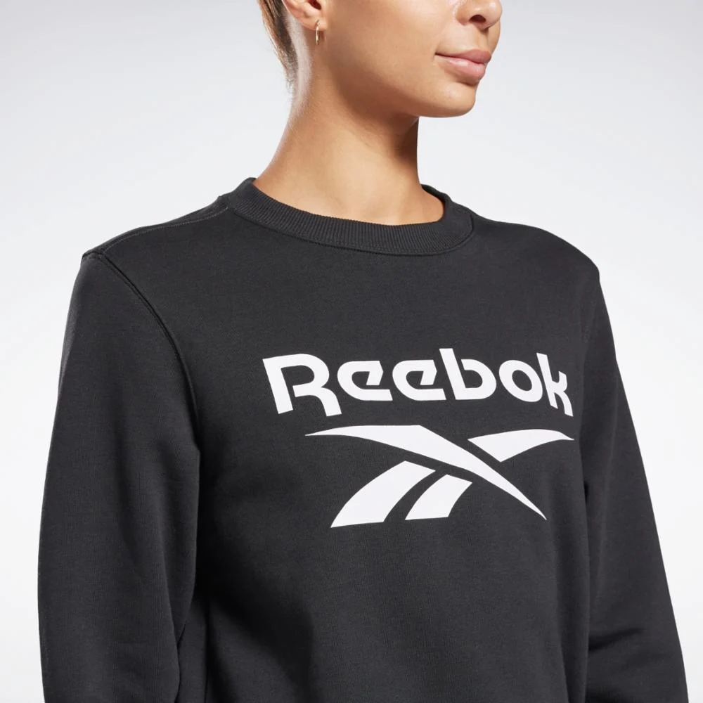 Reebok Apparel Women Reebok Identity French Terry Sweatshirt BLACK - Image 4