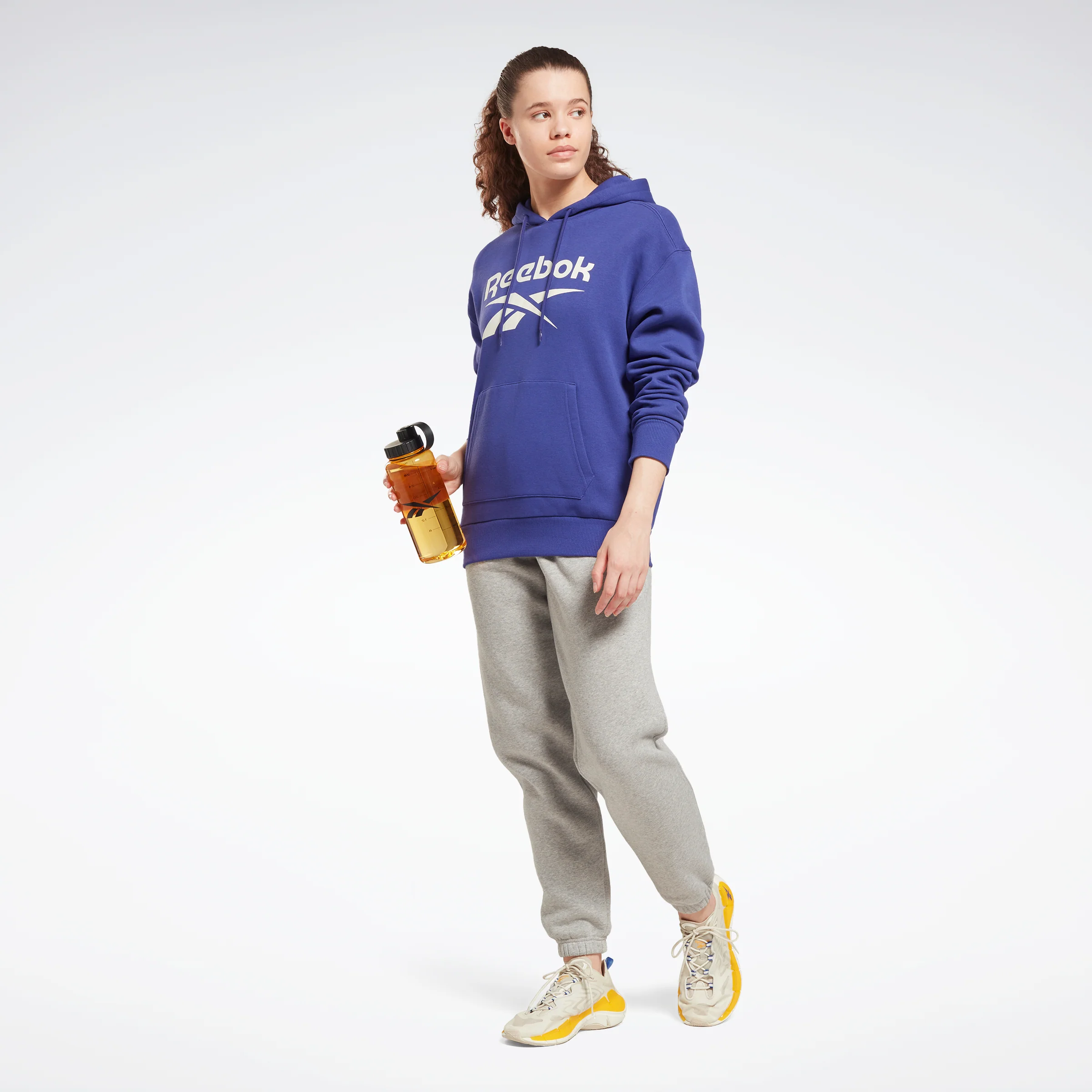Reebok Apparel Women Reebok Identity Logo Fleece Hoodie Bolprp - Image 2