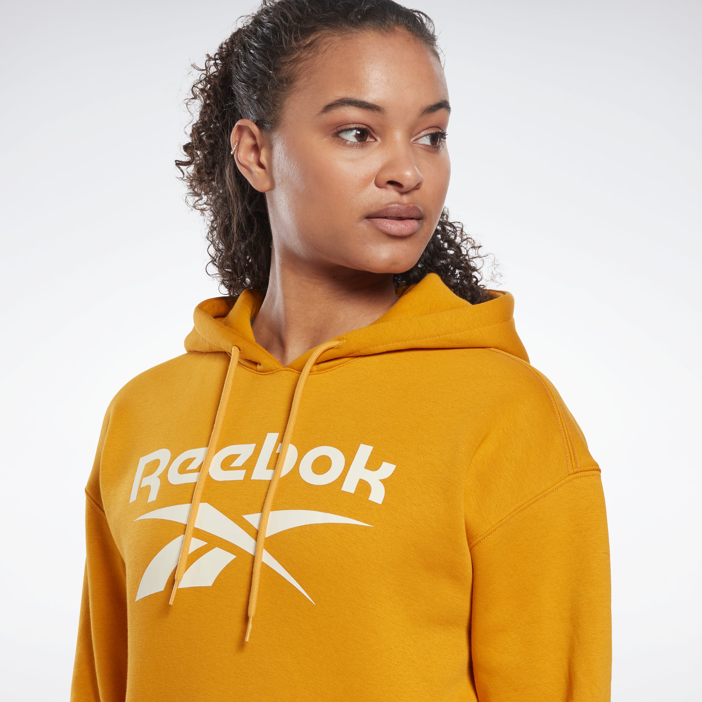 Reebok Apparel Women Reebok Identity Logo Fleece Hoodie Brgoch - Image 4