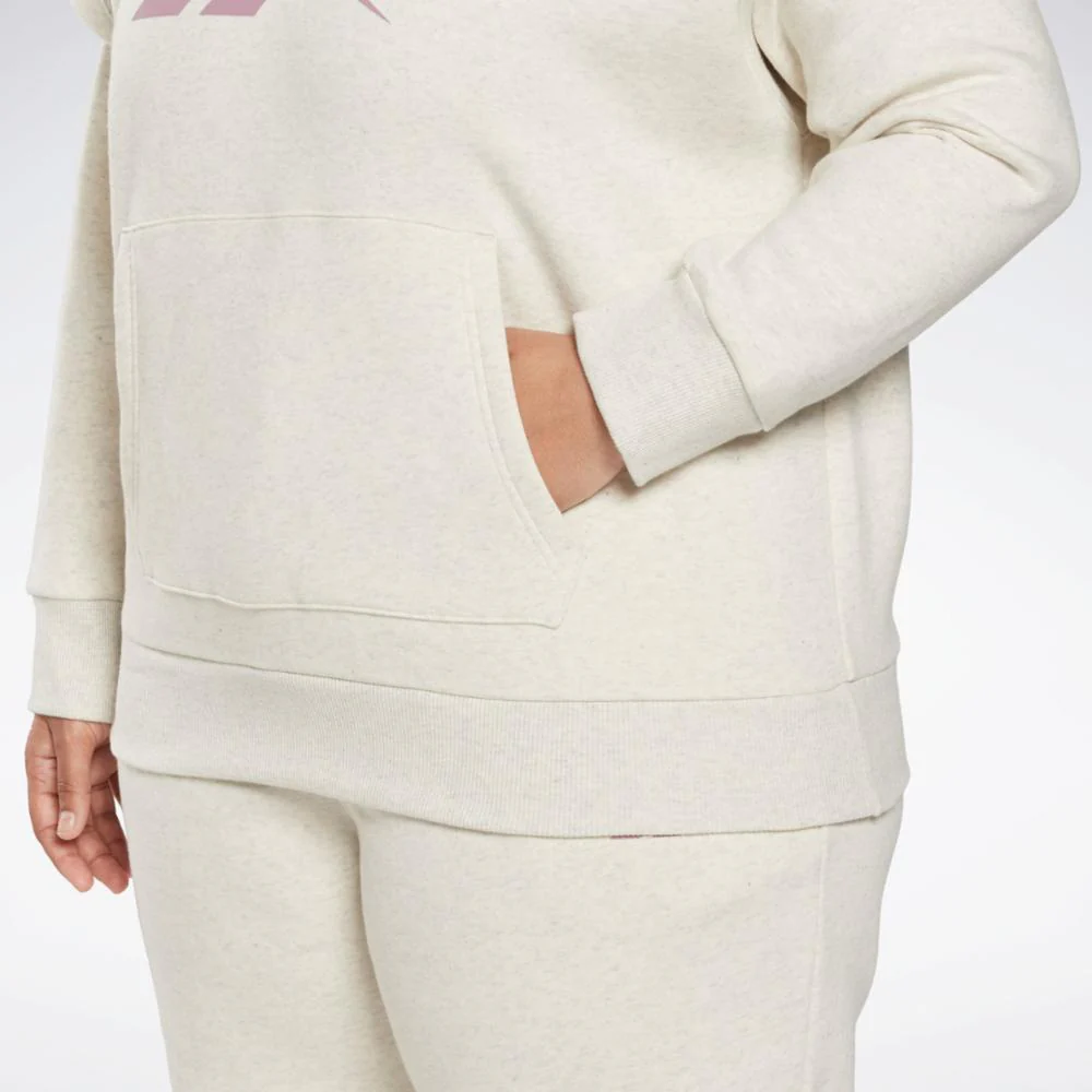 Reebok Apparel Women Reebok Identity Logo Fleece Pullover Hoodie (Plus Size) CLWTML - Image 4