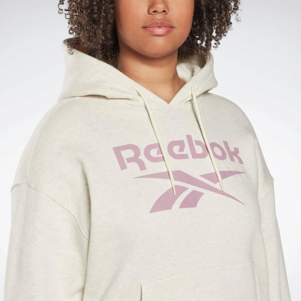 Reebok Apparel Women Reebok Identity Logo Fleece Pullover Hoodie (Plus Size) CLWTML - Image 5