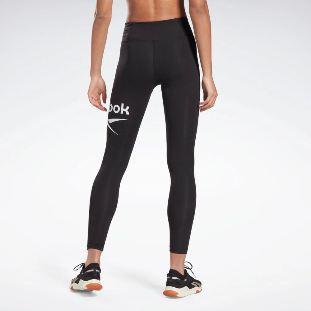 Reebok Apparel Women Reebok Identity Logo Leggings BLACK - Image 3