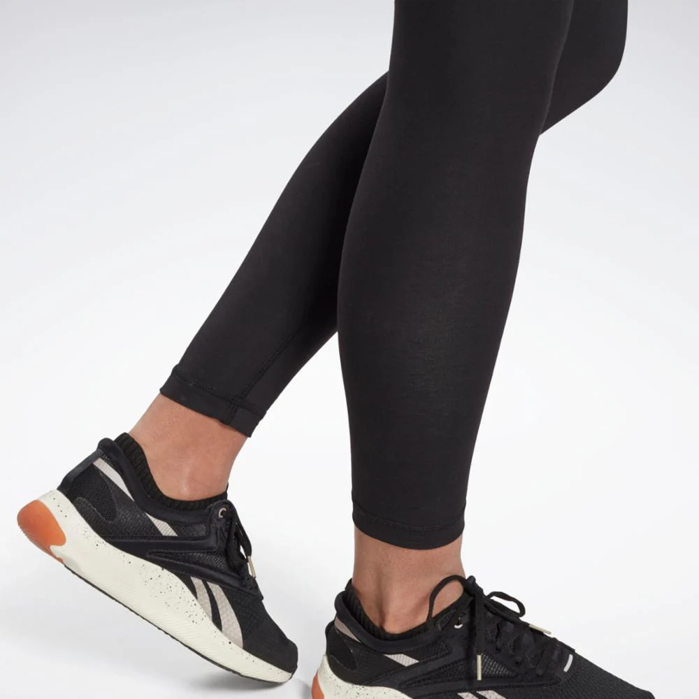 Reebok Apparel Women Reebok Identity Logo Leggings BLACK - Image 5