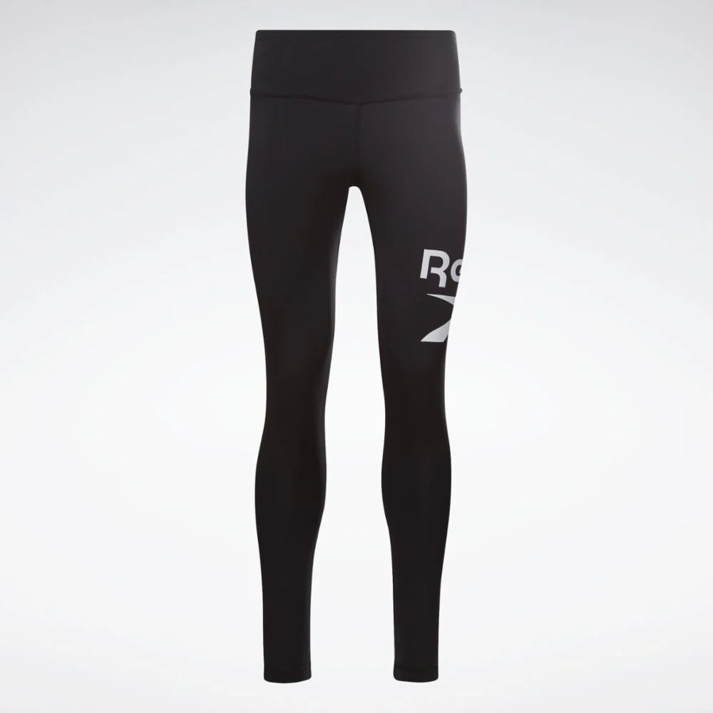 Reebok Apparel Women Reebok Identity Logo Leggings BLACK - Image 6