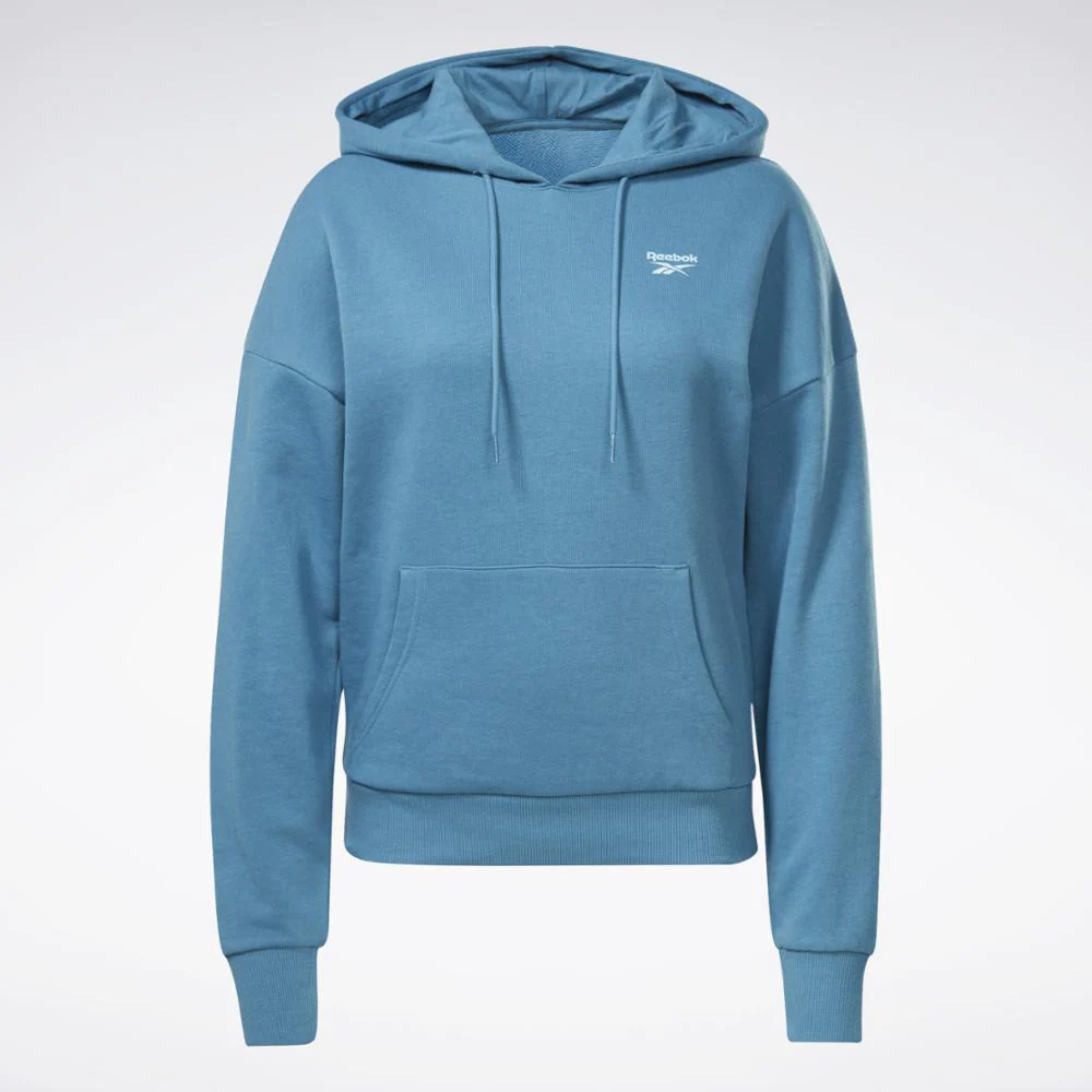 Reebok Apparel Women Reebok Identity Small Logo French Terry Hoodie STEBLU - Image 6