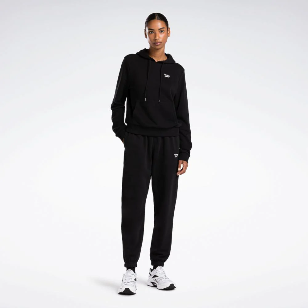 Reebok Apparel Women Reebok Identity Small Logo French Terry Pants BLACK - Image 2