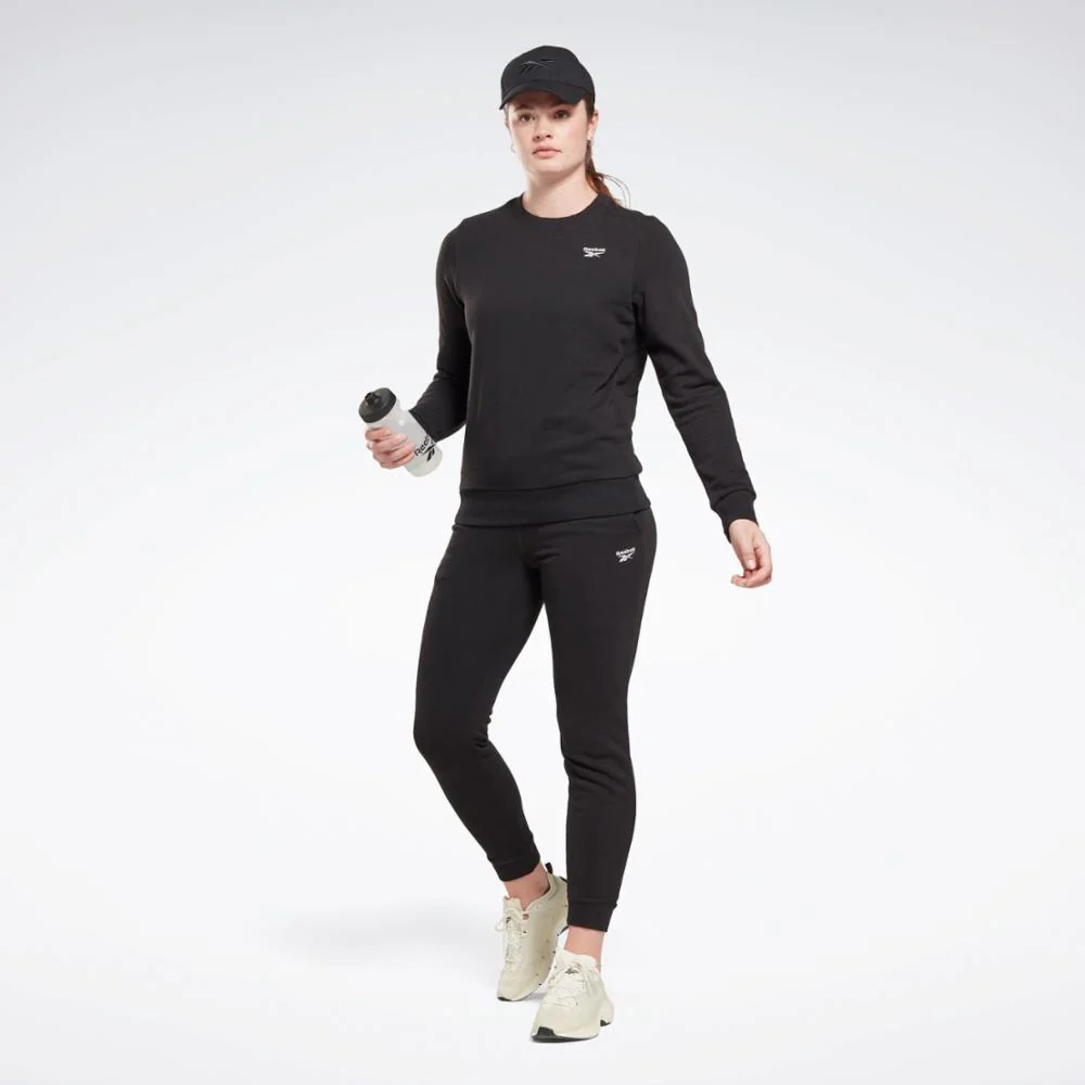 Reebok Apparel Women Reebok Identity Small Logo Sweatshirt BLACK - Image 2