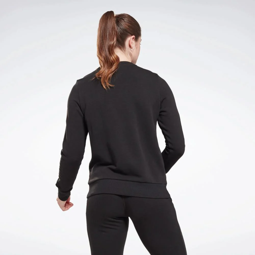 Reebok Apparel Women Reebok Identity Small Logo Sweatshirt BLACK - Image 3