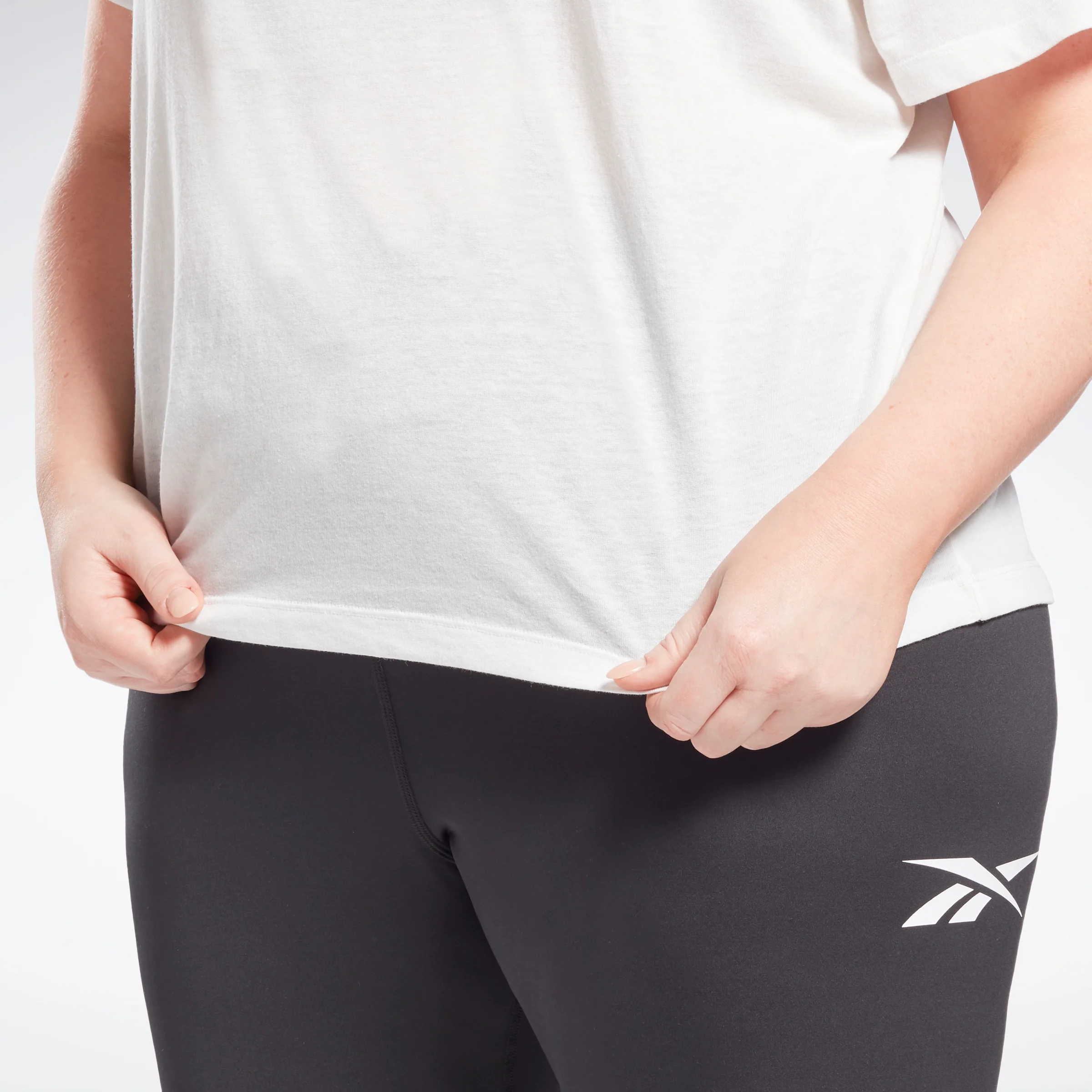 Reebok Apparel Women Reebok Identity T-Shirt (Plus Size) White - Image 3