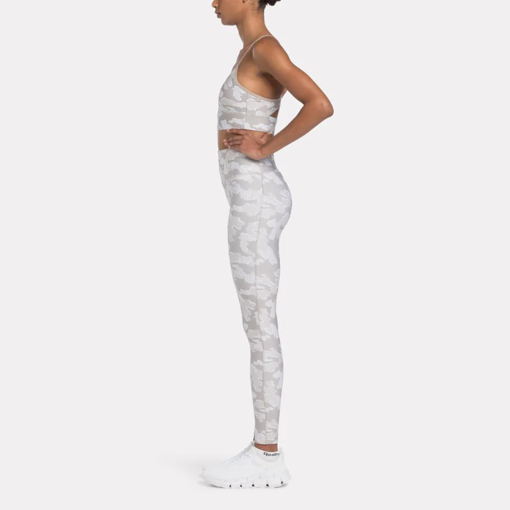 Reebok Apparel Women Reebok Identity Training Camo Leggings ASH - Image 2