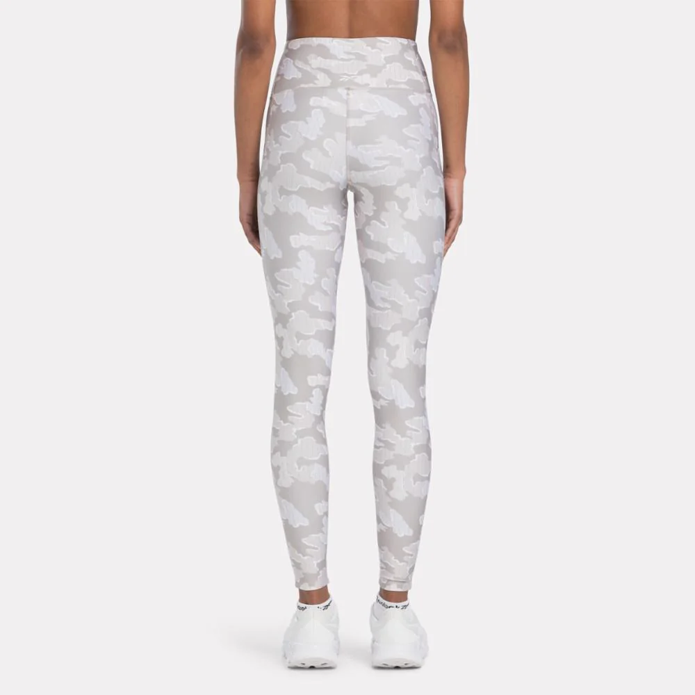 Reebok Apparel Women Reebok Identity Training Camo Leggings ASH - Image 3