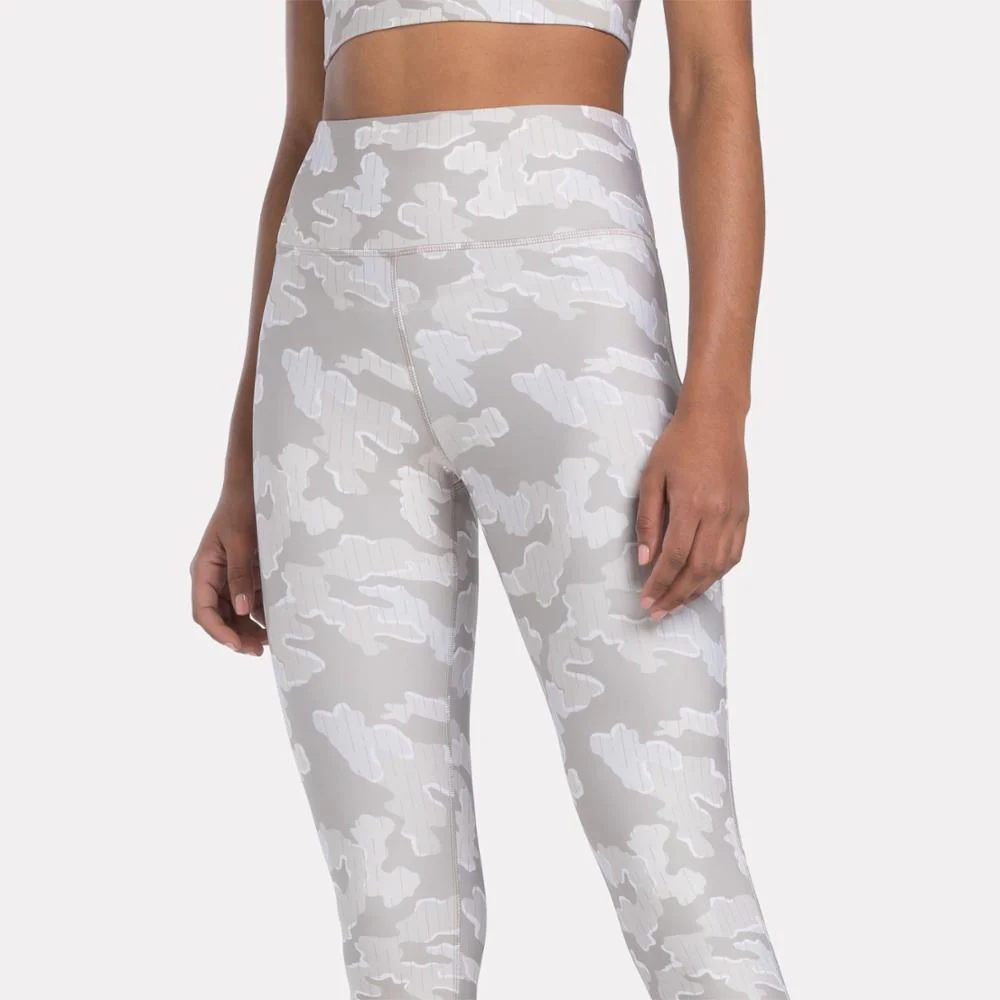 Reebok Apparel Women Reebok Identity Training Camo Leggings ASH - Image 4