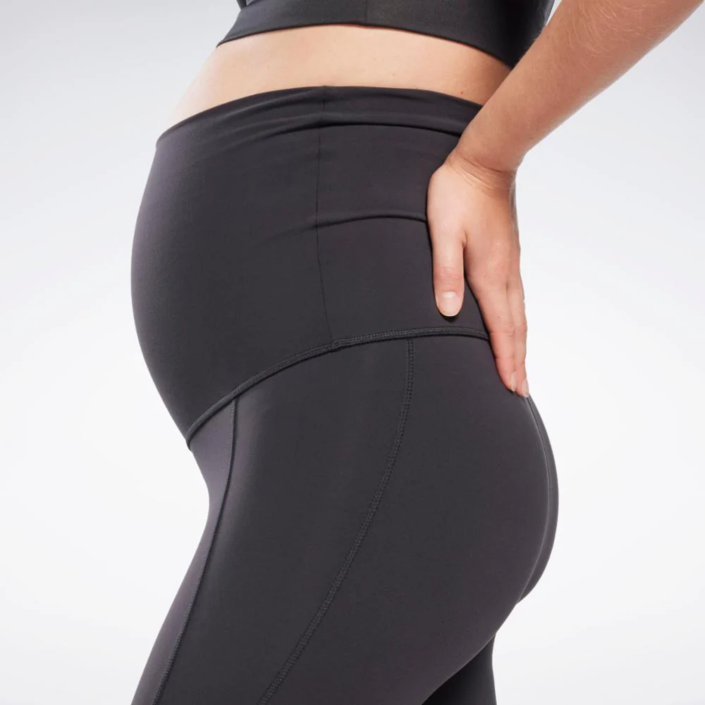 Reebok Apparel Women Reebok Lux Maternity Leggings BLACK - Image 4