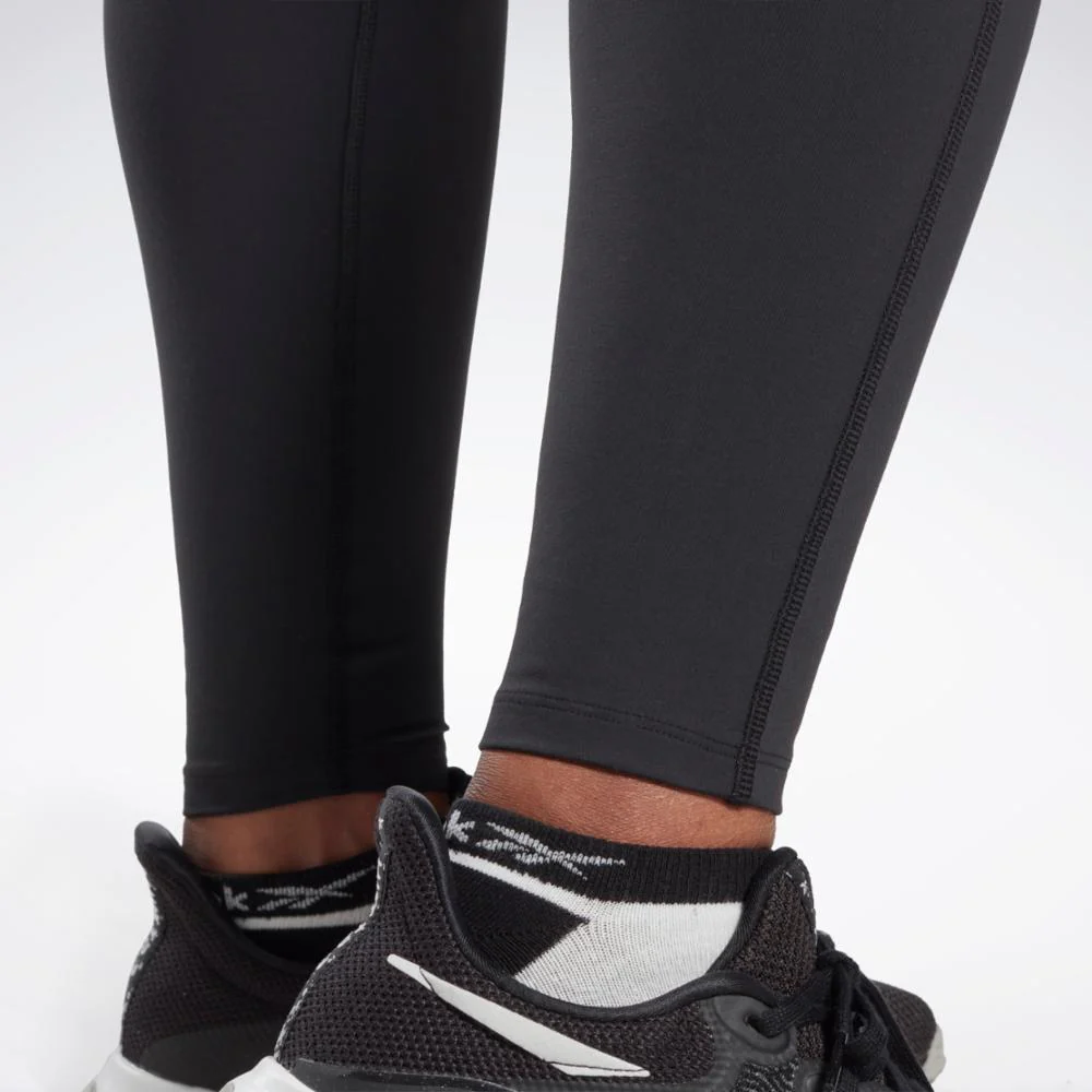 Reebok Apparel Women Reebok Lux Maternity Leggings (Plus Size) BLACK - Image 5