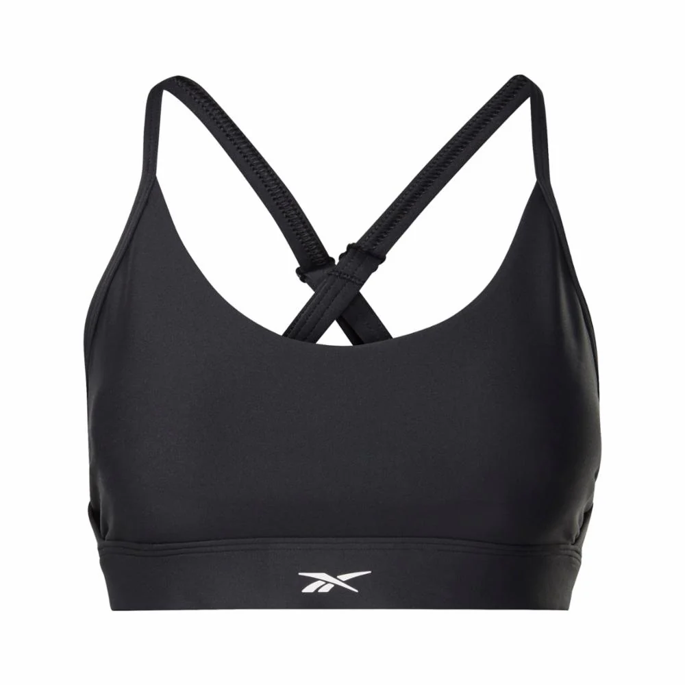 Reebok Apparel Women Reebok Lux Strappy Sports Bra BLACK - Image 6