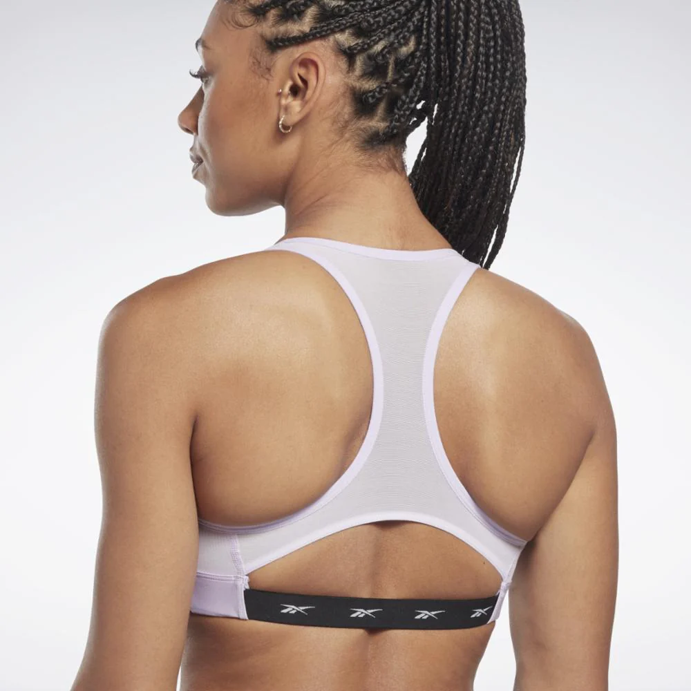 Reebok Apparel Women Reebok Lux Vector Racer Sports Bra PUROAS - Image 5