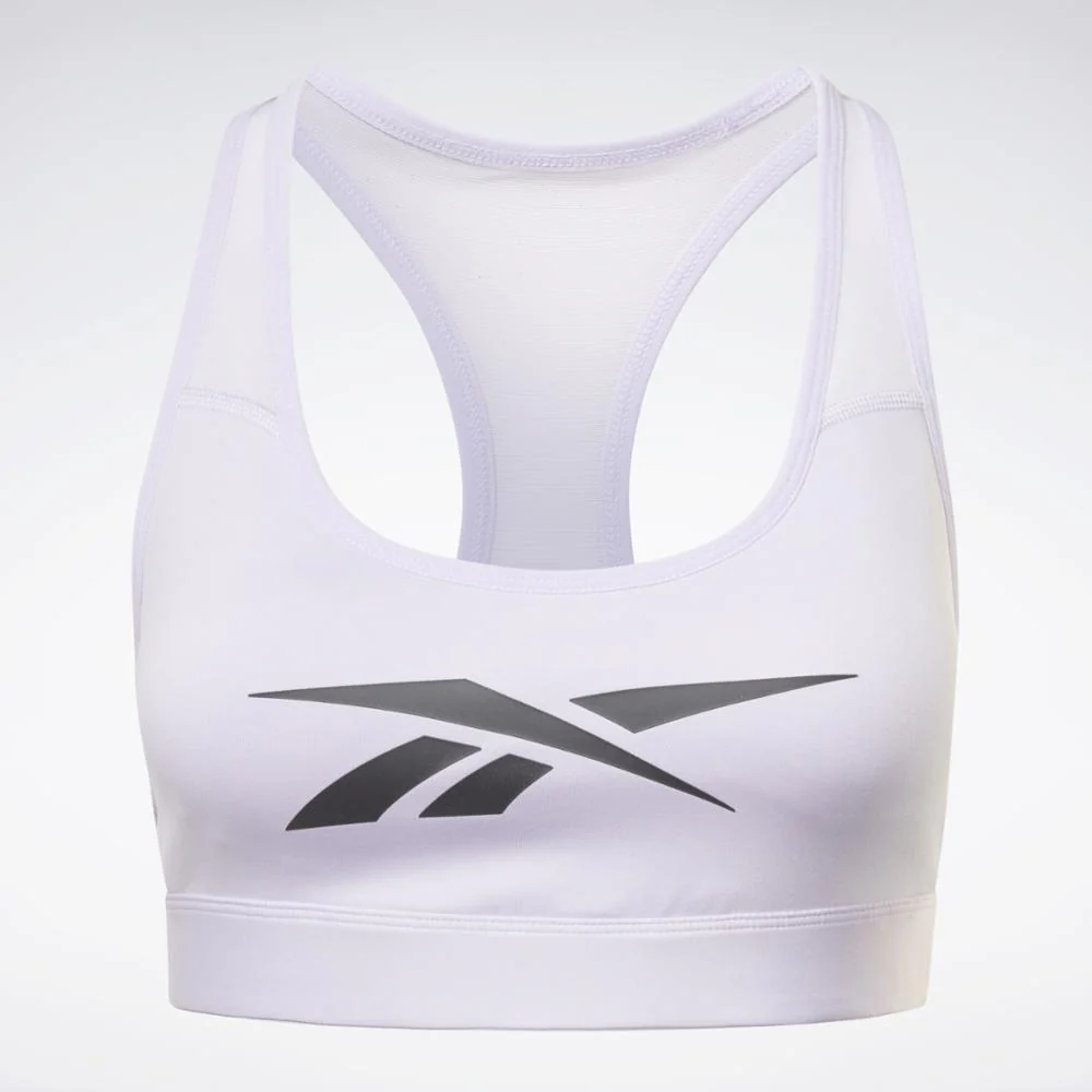 Reebok Apparel Women Reebok Lux Vector Racer Sports Bra PUROAS - Image 6