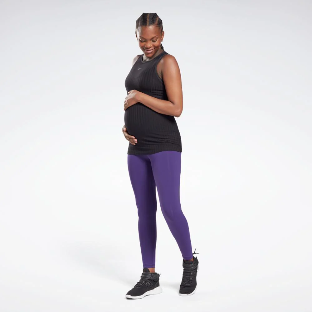 Reebok Apparel Women Reebok Maternity Tank Top BLACK - Image 2