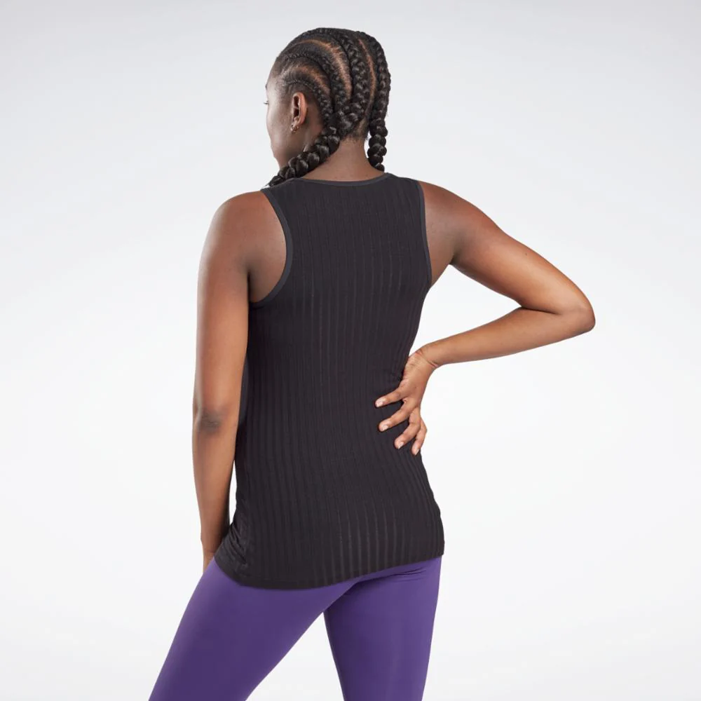 Reebok Apparel Women Reebok Maternity Tank Top BLACK - Image 3