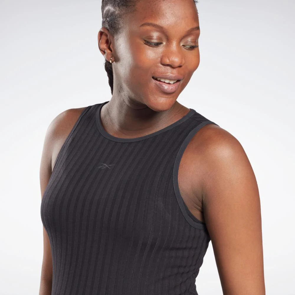 Reebok Apparel Women Reebok Maternity Tank Top BLACK - Image 4