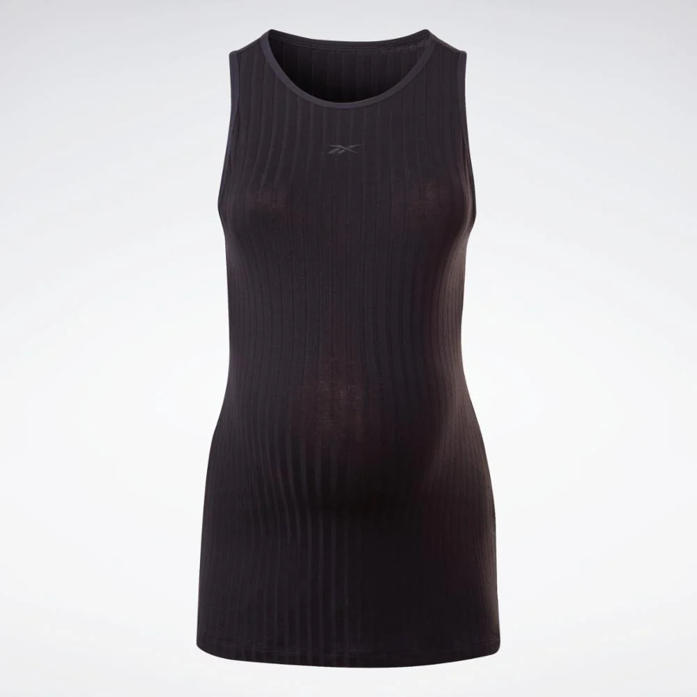 Reebok Apparel Women Reebok Maternity Tank Top BLACK - Image 6