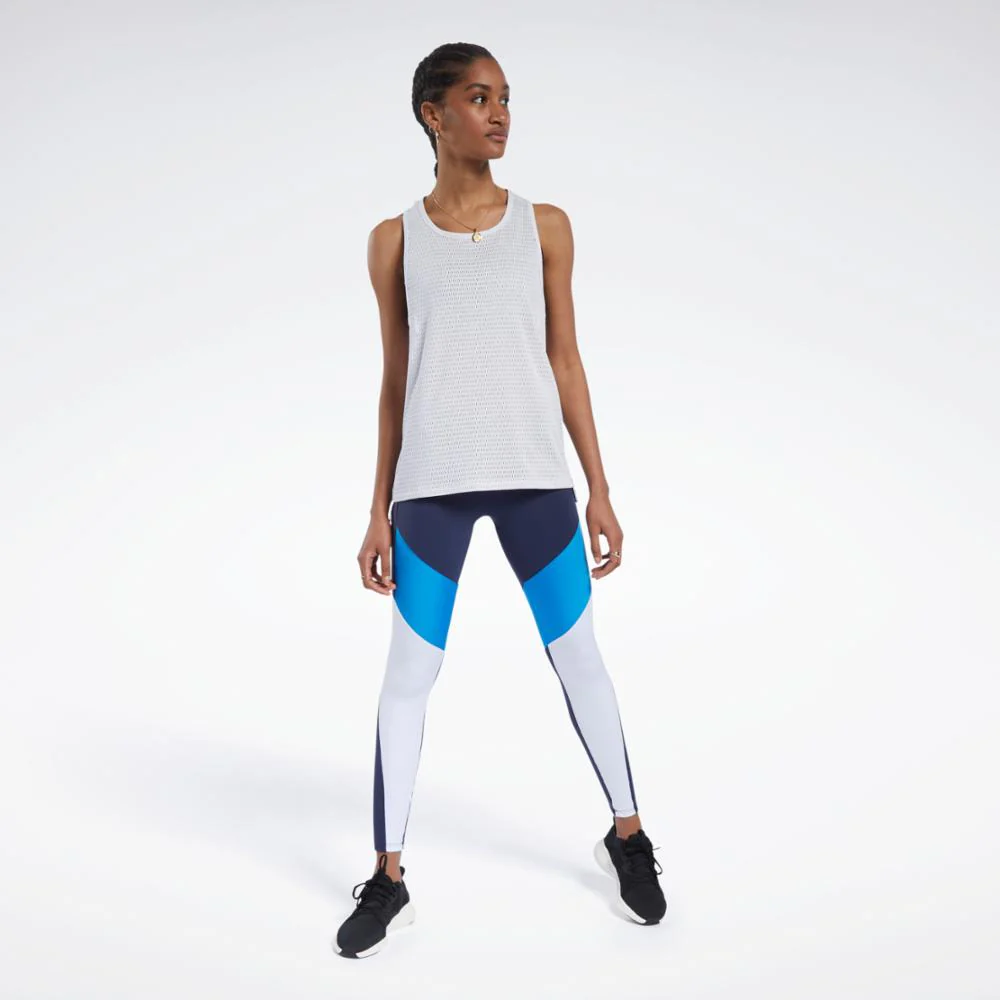 Reebok Apparel Women Reebok Perforated Tank Top PORCEL - Image 2