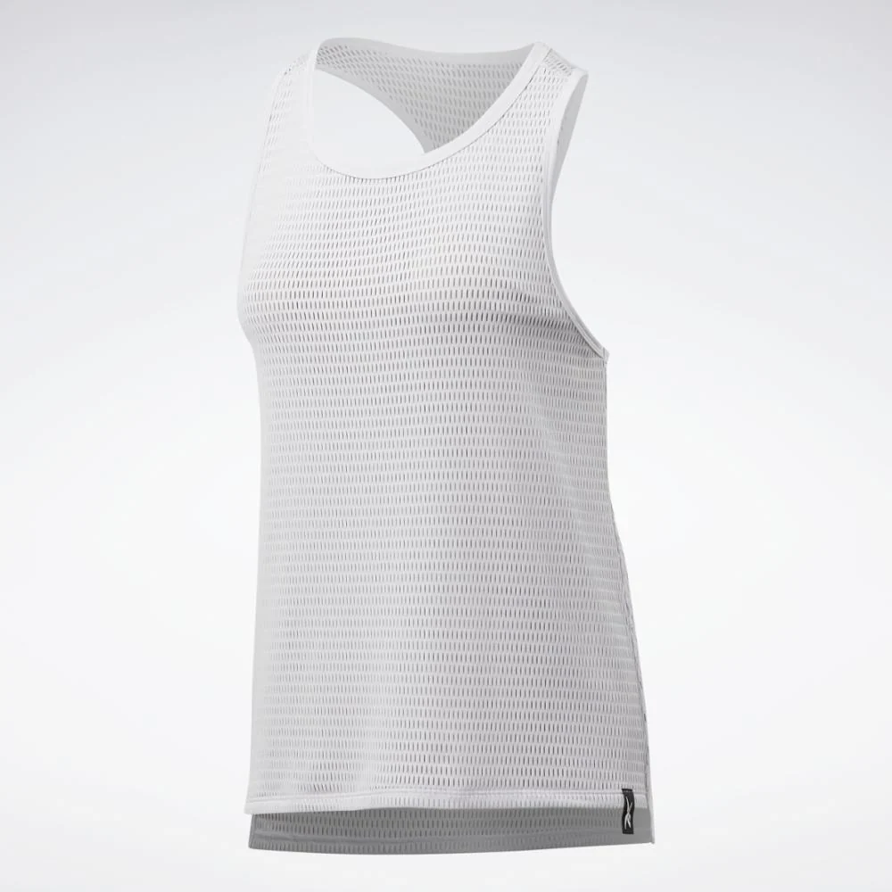 Reebok Apparel Women Reebok Perforated Tank Top PORCEL - Image 7