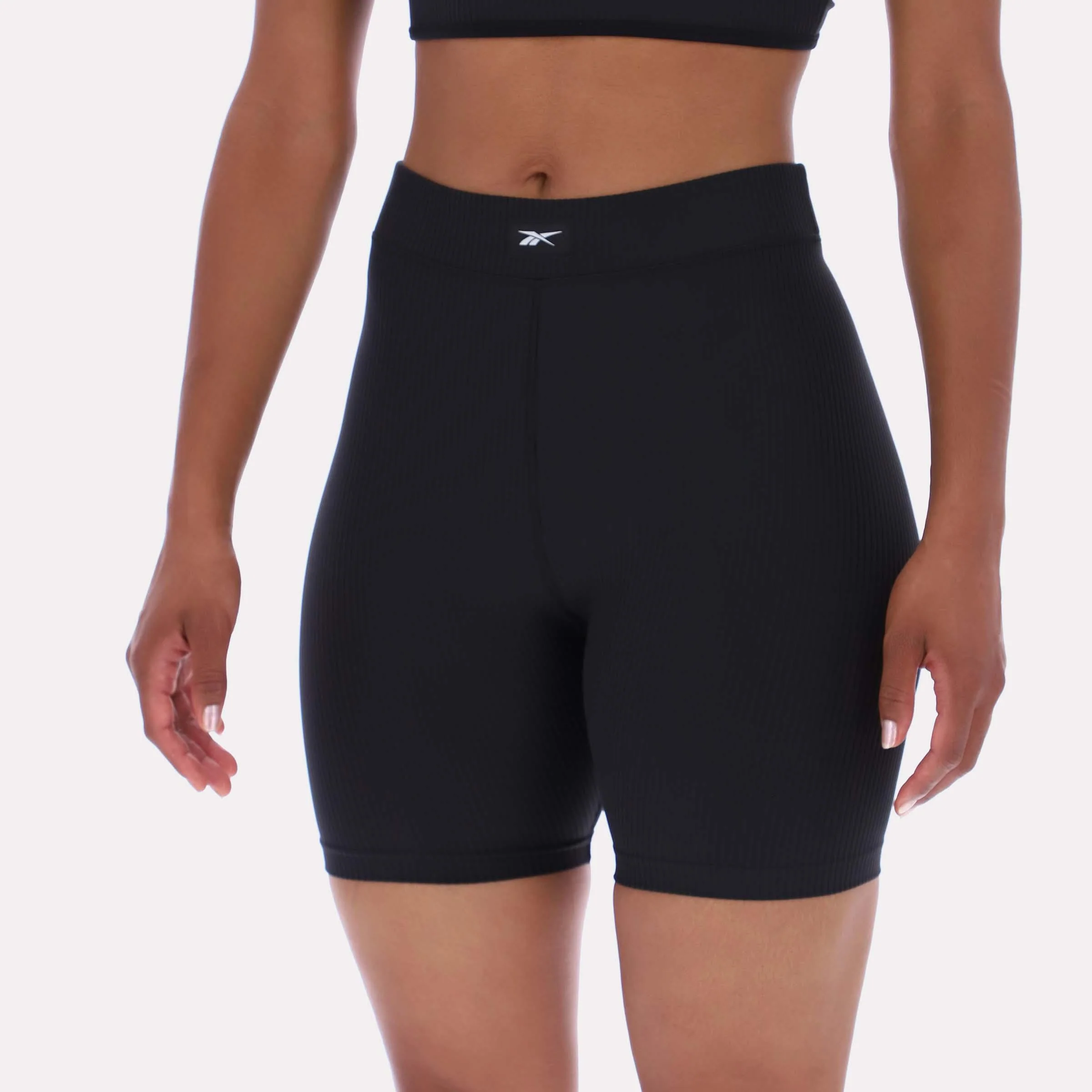 Reebok Apparel Women Rib Bike Shorts BLACK - Image 3