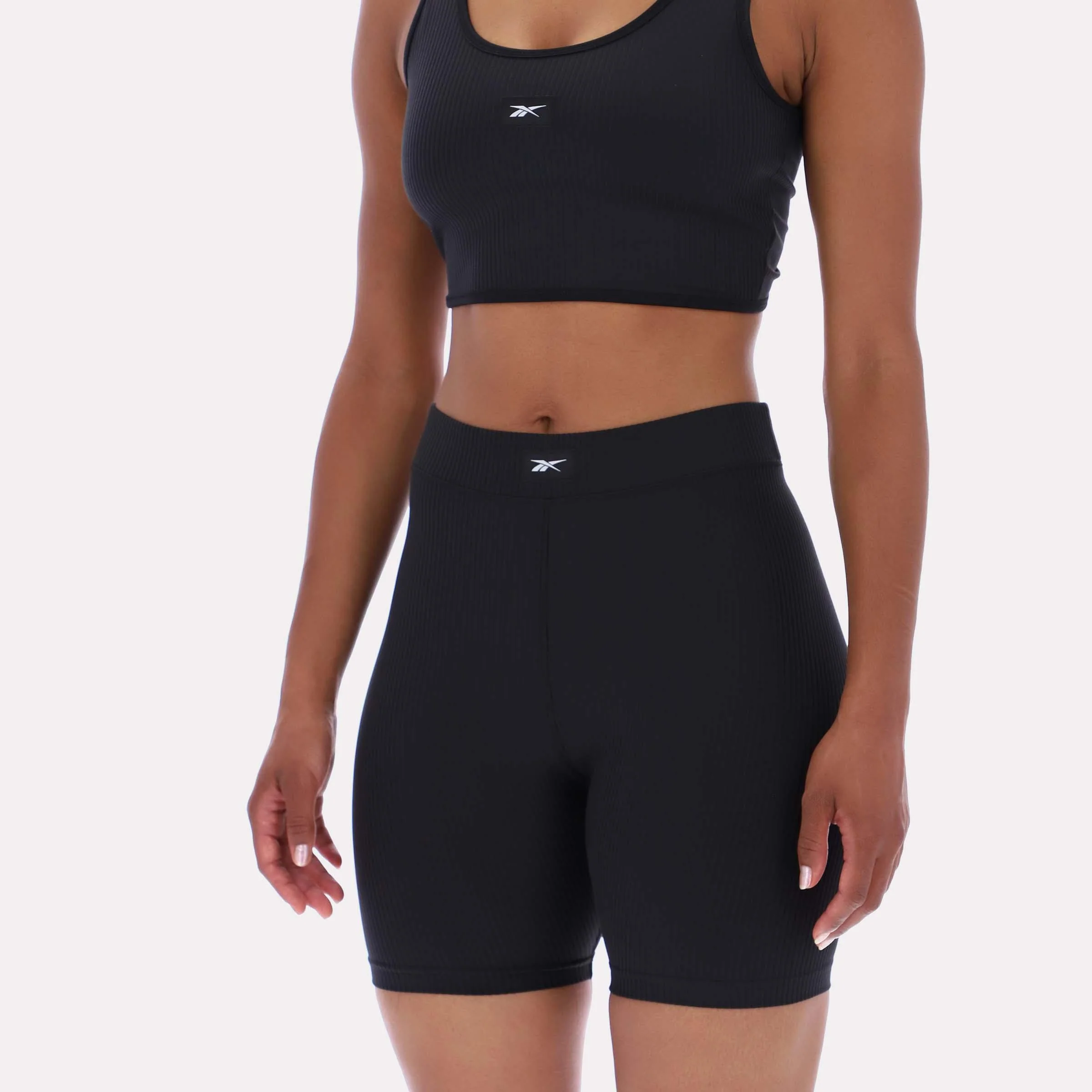 Reebok Apparel Women Rib Bike Shorts BLACK - Image 4