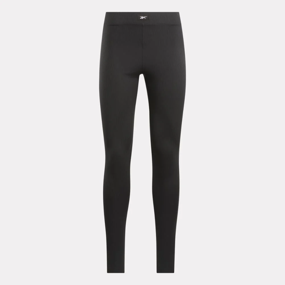 Reebok Apparel Women Rib Stirrup Leggings BLACK - Image 4