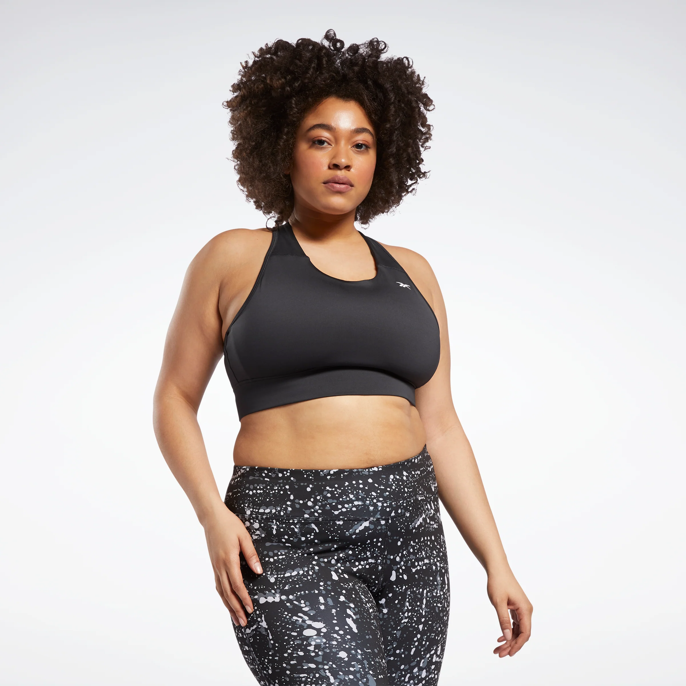 Reebok Apparel Women Running Essentials Sports Bra (Plus Size) Nghblk