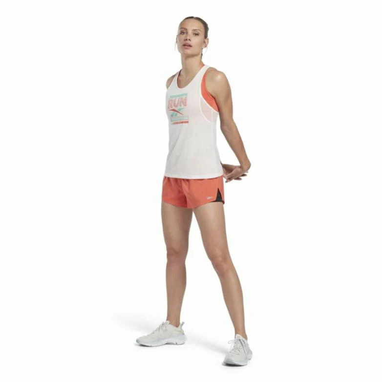 Reebok Apparel Women Running Graphic Speedwick Tank Top WHITE - Image 2