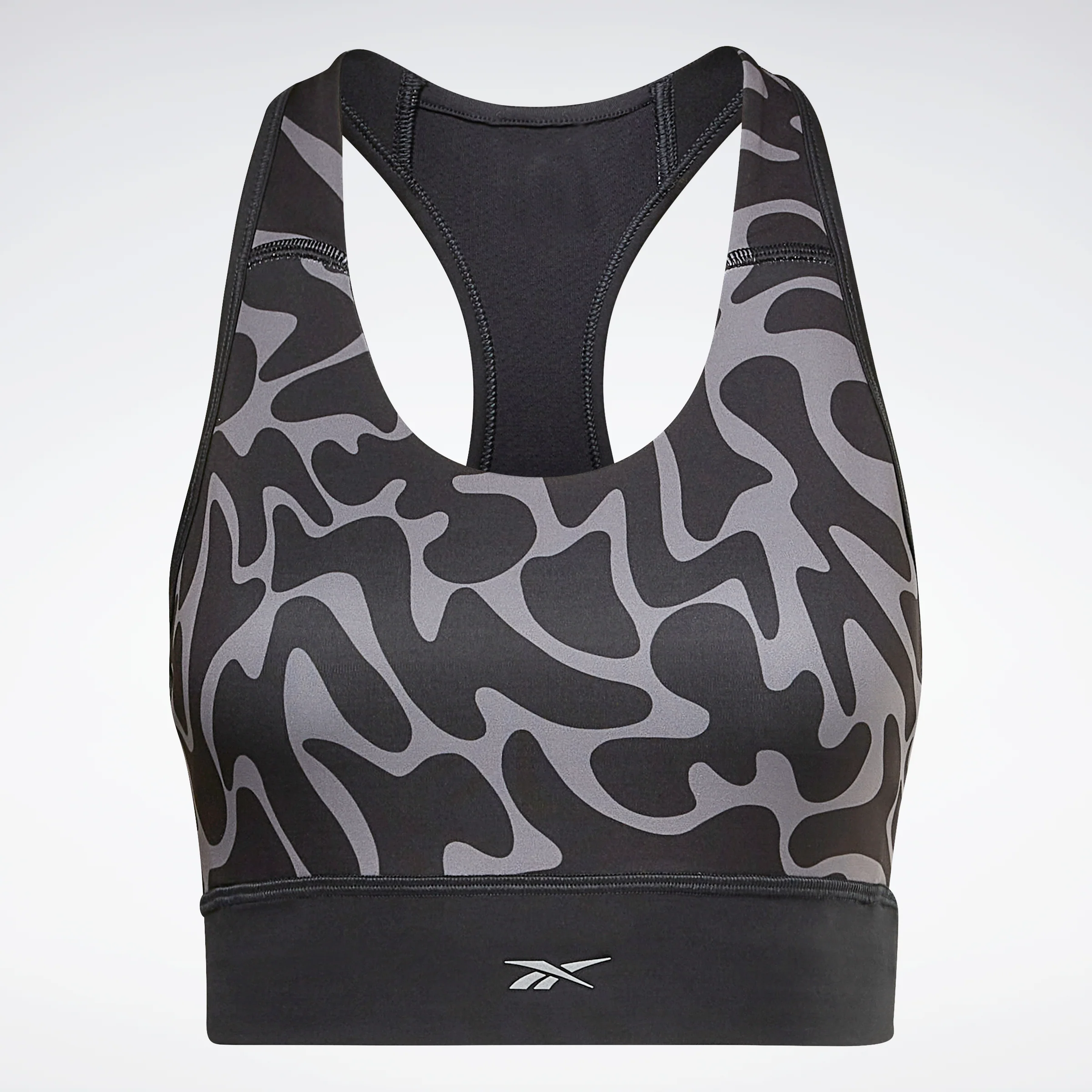 Reebok Apparel Women Running Printed Sports Bra Black - Image 6