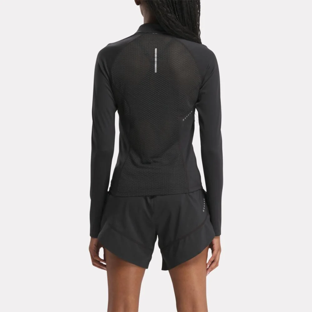 Reebok Apparel Women Running Quarter-Zip NGHBLK - Image 3