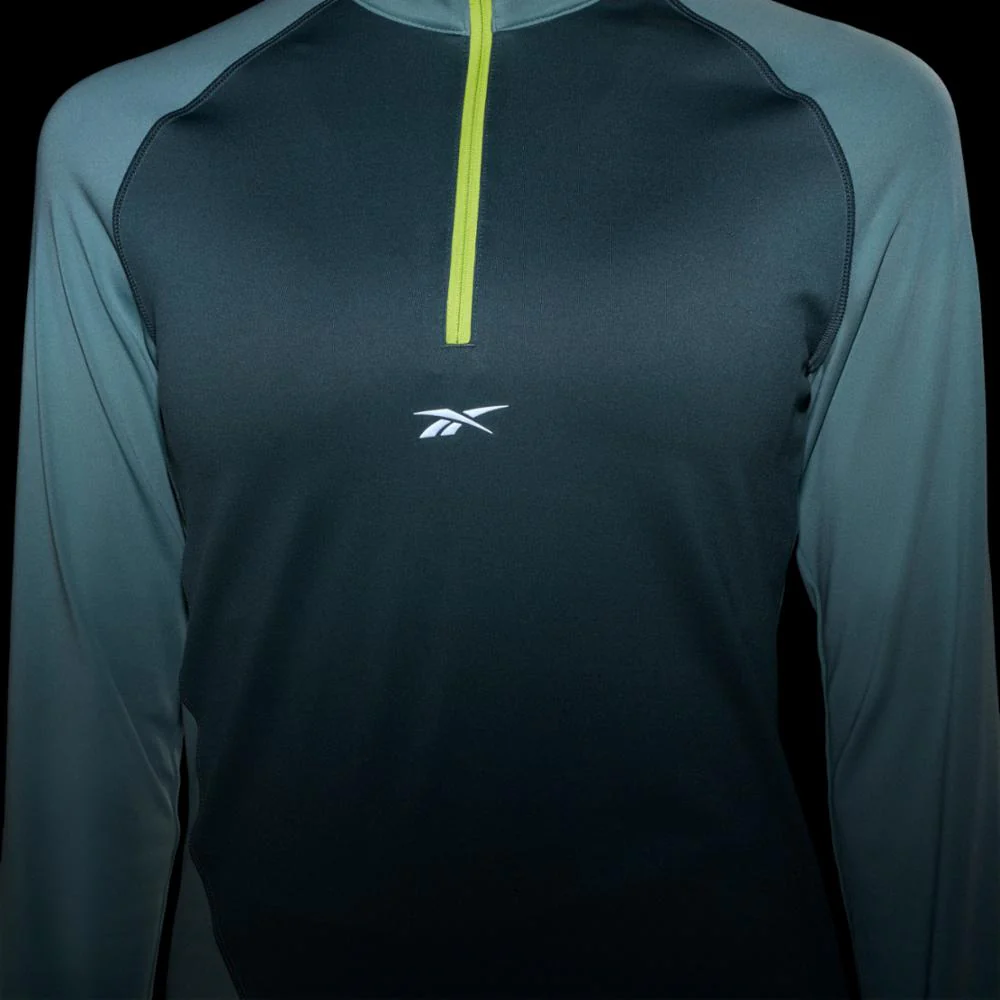 Reebok Apparel Women Running Quarter-Zip Sweatshirt CHLGRN - Image 5