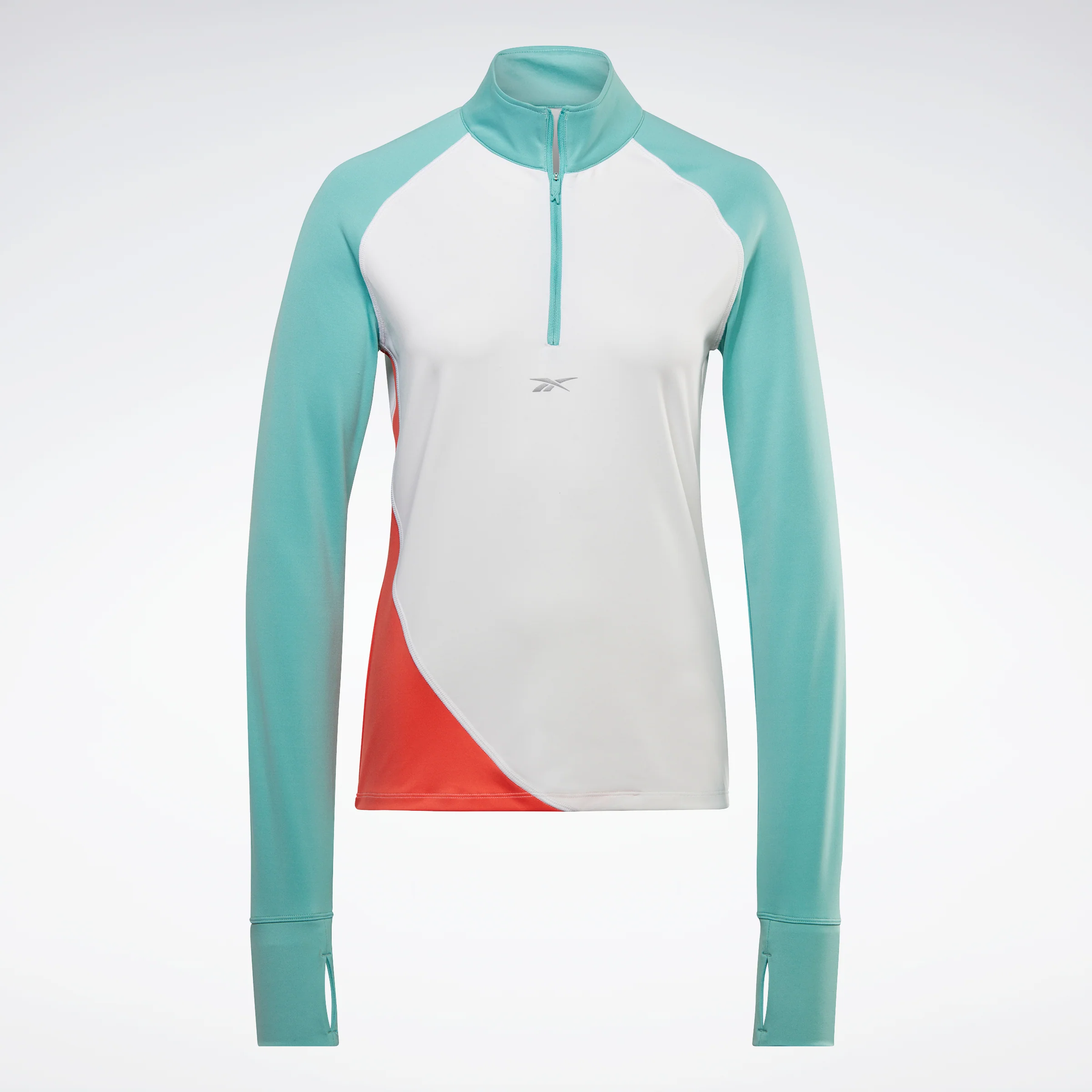 Reebok Apparel Women Running Quarter-Zip Sweatshirt White - Image 6