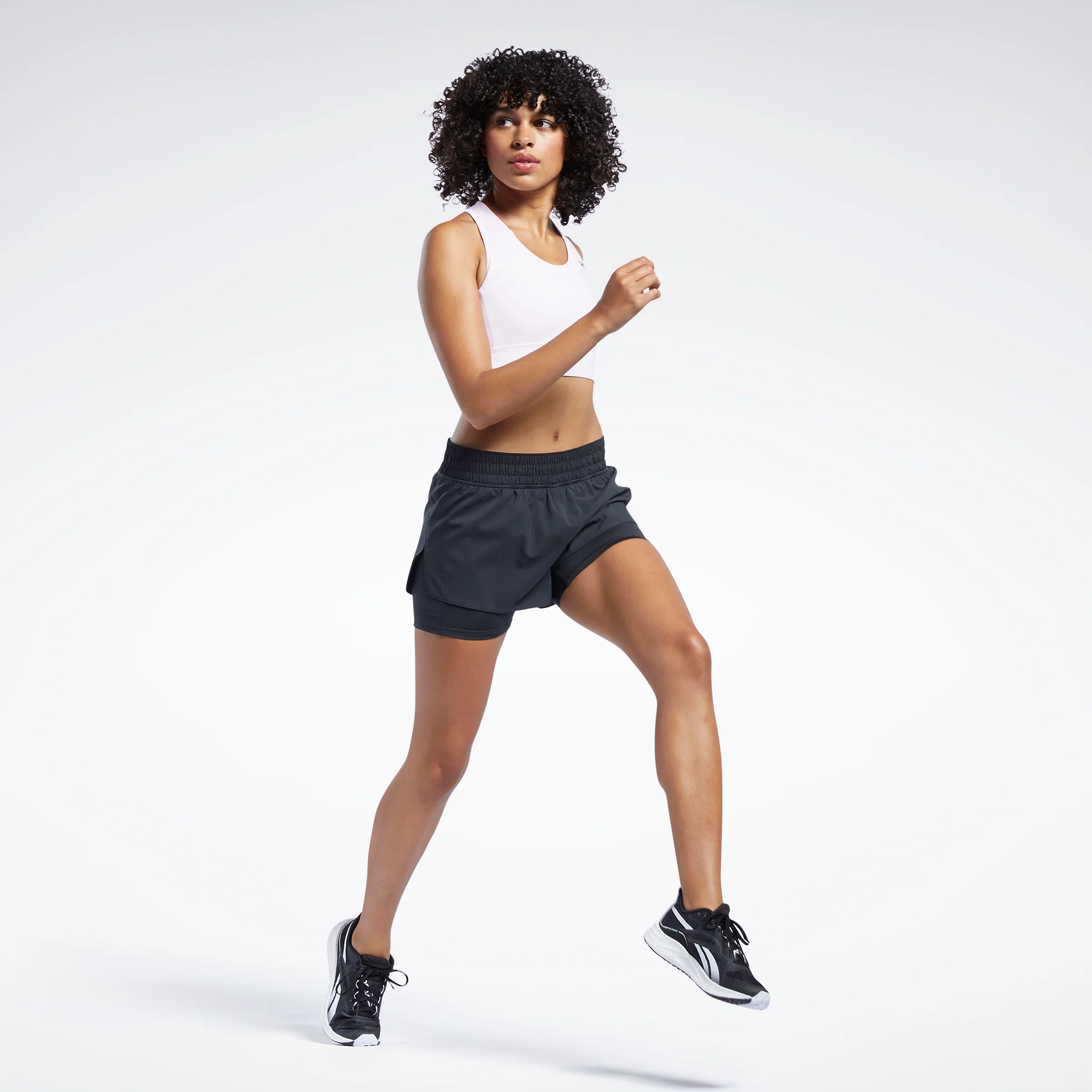 Reebok Apparel Women Running Two-In-One Shorts Black - Image 2