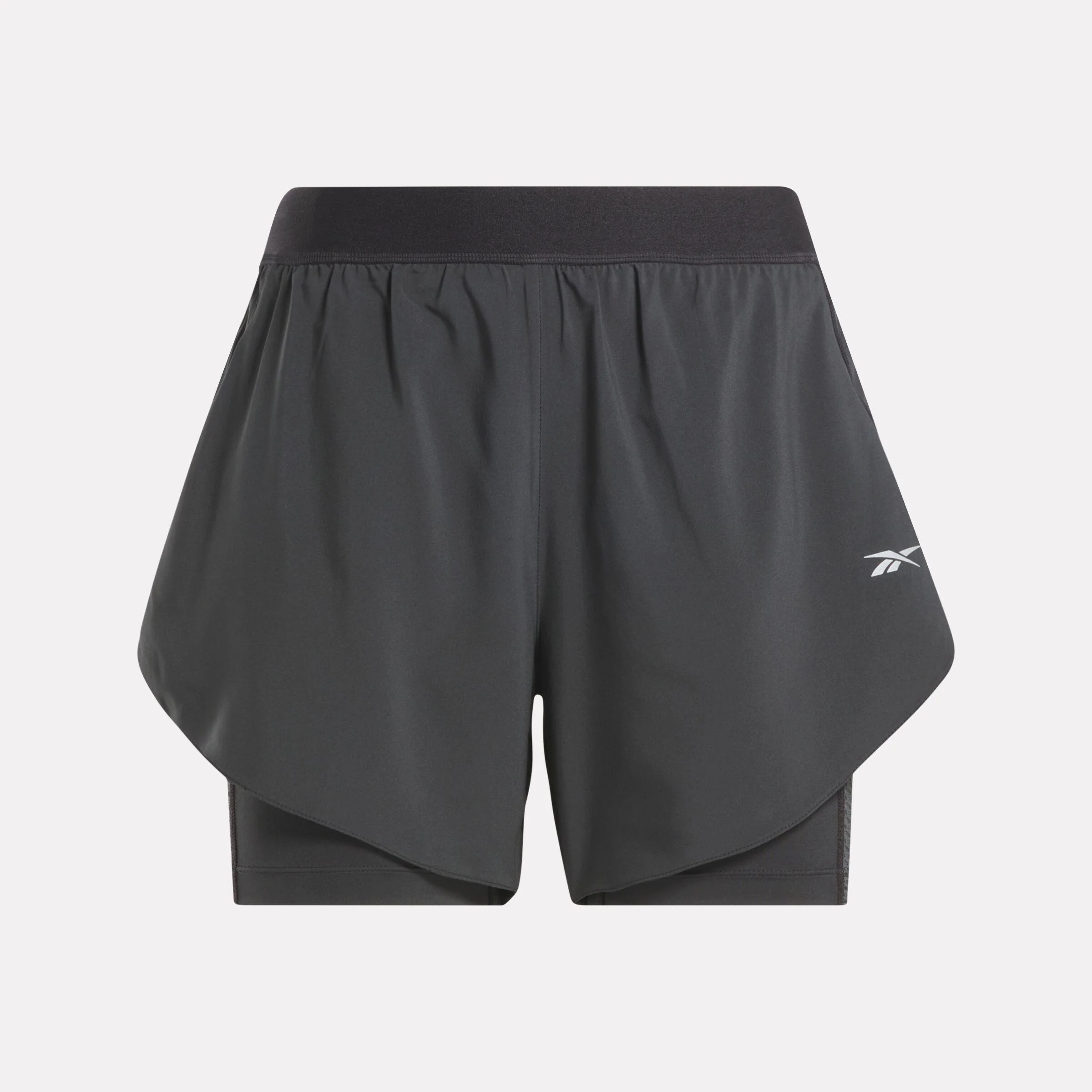 Reebok Apparel Women Running Two-in-One Shorts NGHBLK - Image 6