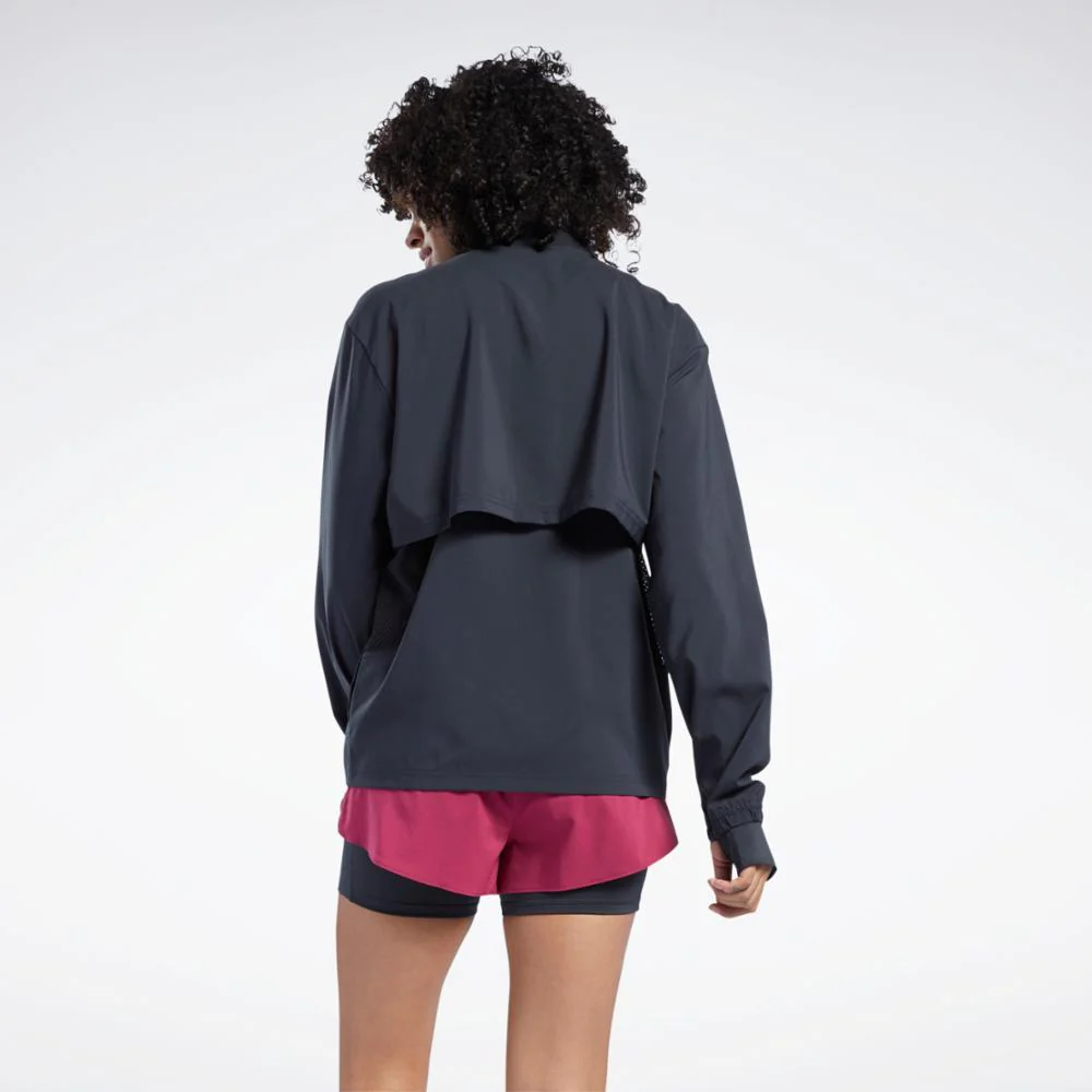 Reebok Apparel Women Running Wind Jacket BLACK - Image 3