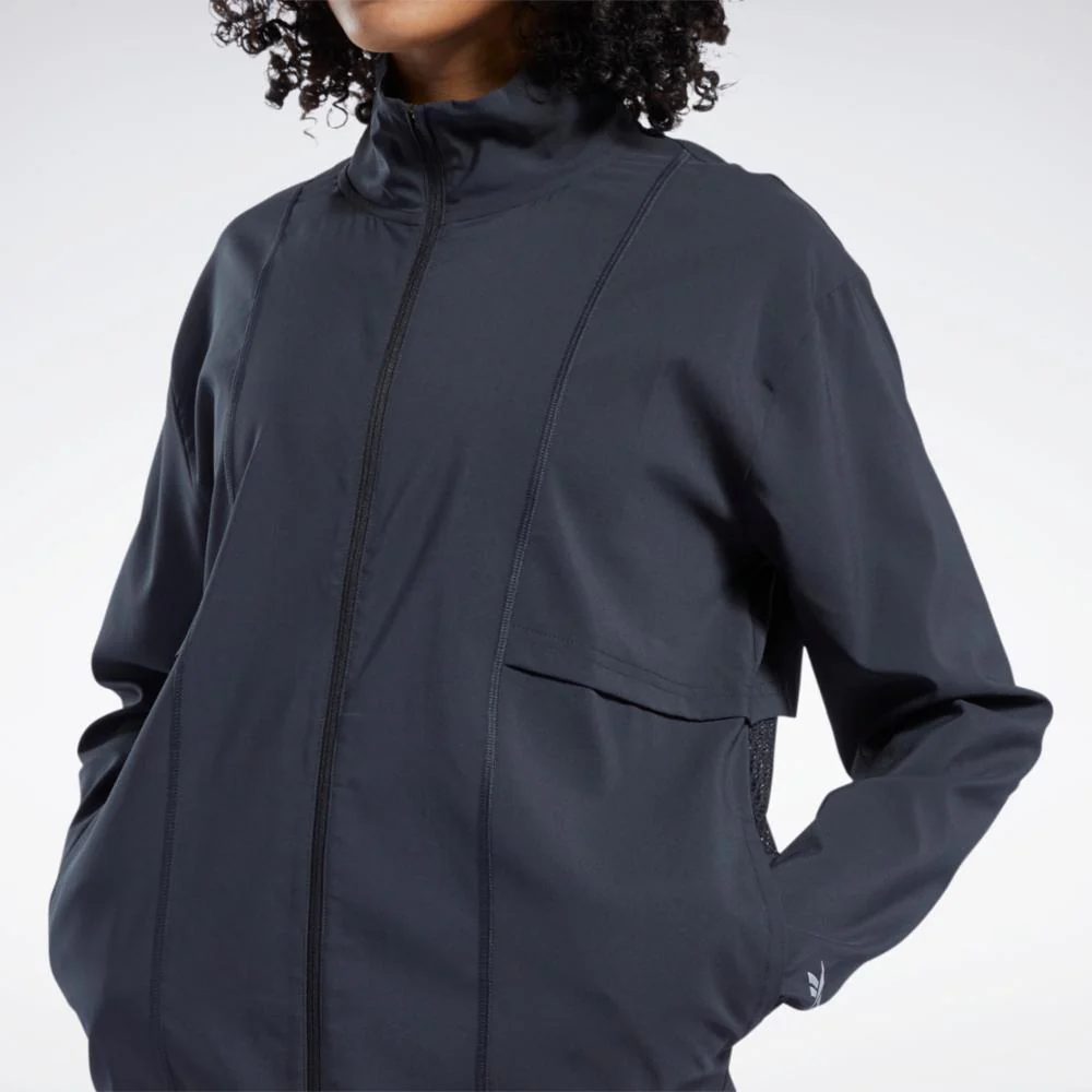 Reebok Apparel Women Running Wind Jacket BLACK - Image 4