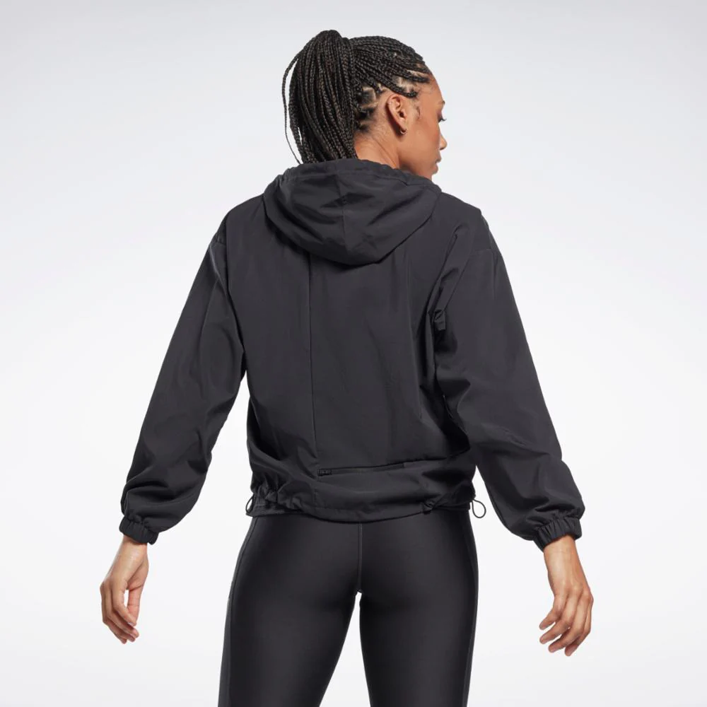 Reebok Apparel Women Running Woven Jacket NGHBLK - Image 3