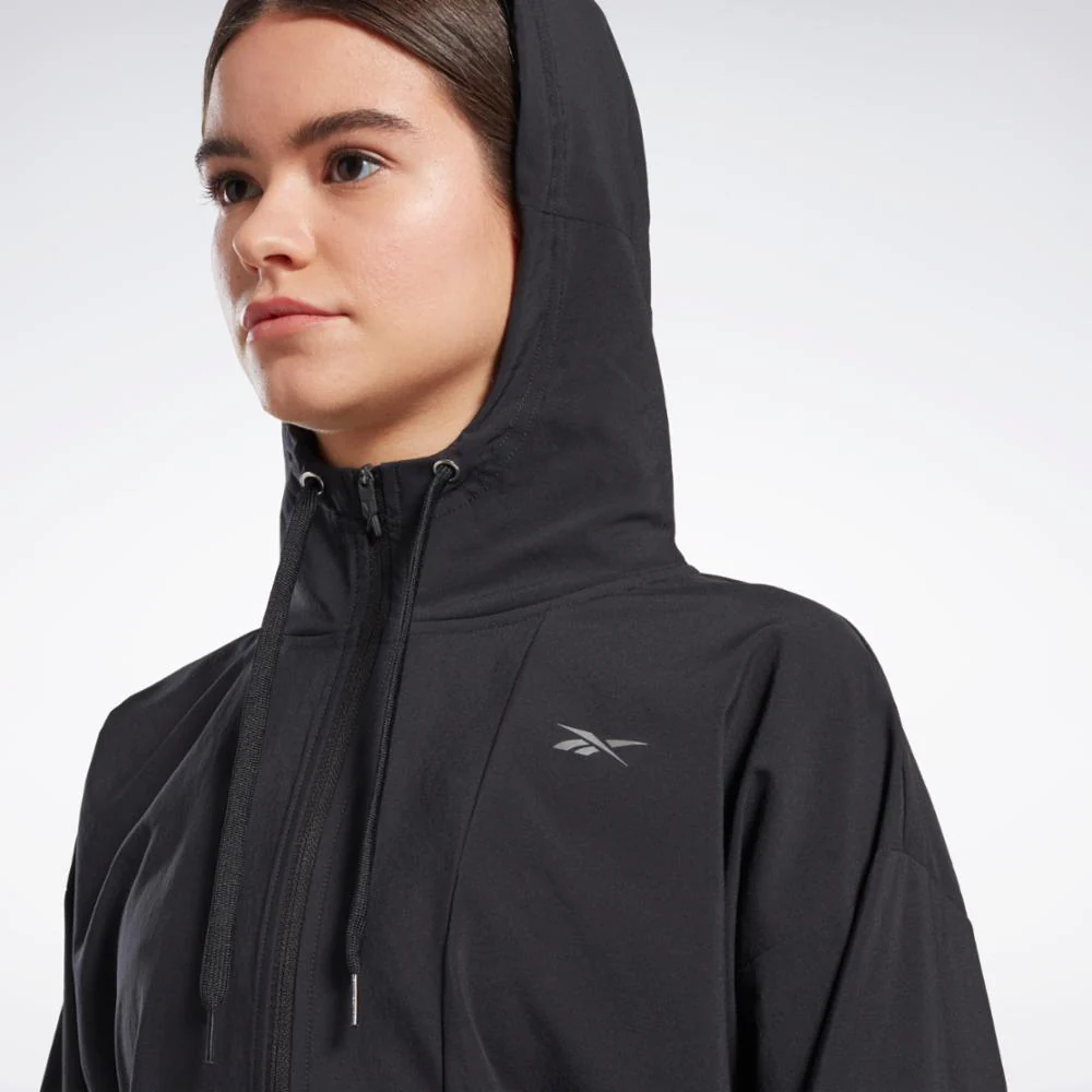 Reebok Apparel Women Running Woven Jacket NGHBLK - Image 7